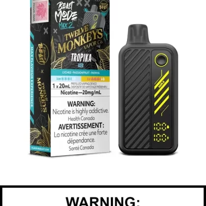 Tropika Iced Twelve Monkeys Beast Mode Max 2 Disposable Vape