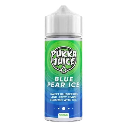BLUE PEAR ICE E LIQUID BY PUKKA JUICE 100ML 70VG