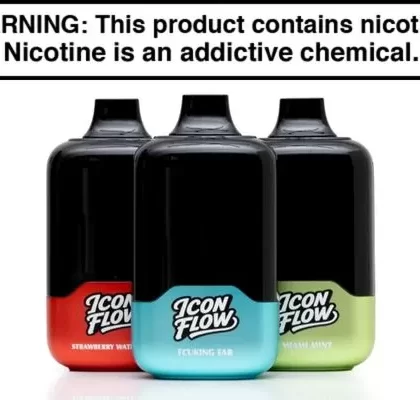 ICON FLOW 60K Disposable Vape - Blue Razz Ice, Blueberry Watermelon