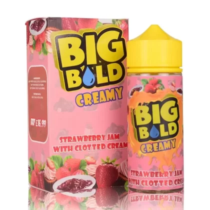 Strawberry Jam With Clotted Cream By Big Bold Creamy 100ml Shortfill