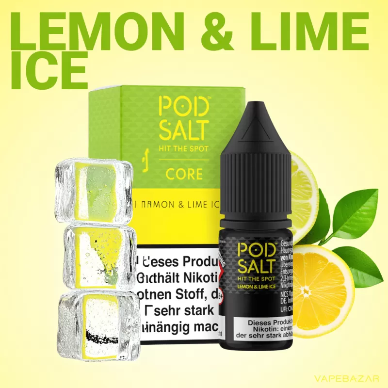 Podsalt Core – Lemon & Lime Ice - Vapebazar
