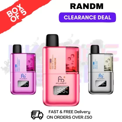 RandM Fumot 10K Puff Kit BOX OF 5 – £19.99 (Clearance)