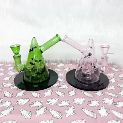 Spider Witch Hat Glass Water Pipe/Rig