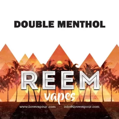 Double Menthol Premium E juice By Reem Vapes