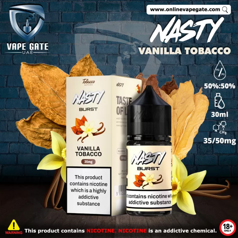 Vanilla Tobacco - Nasty Burst 30ml - 35 mg