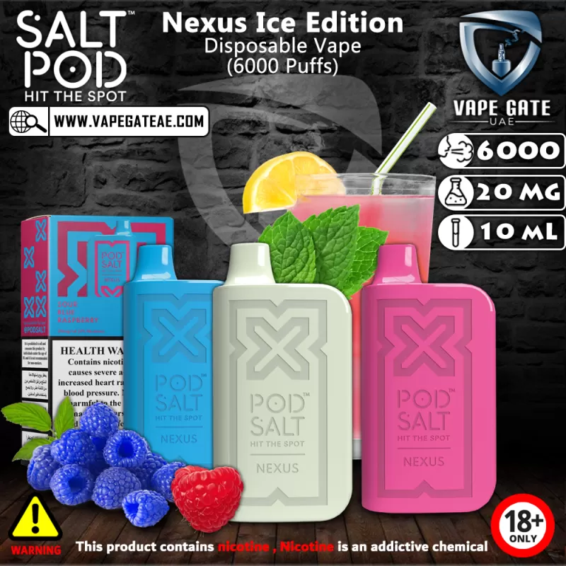 Nexus Ice Edition Disposable Vape (6000 Puffs) - Kiwi Guava Passion / 20 mg