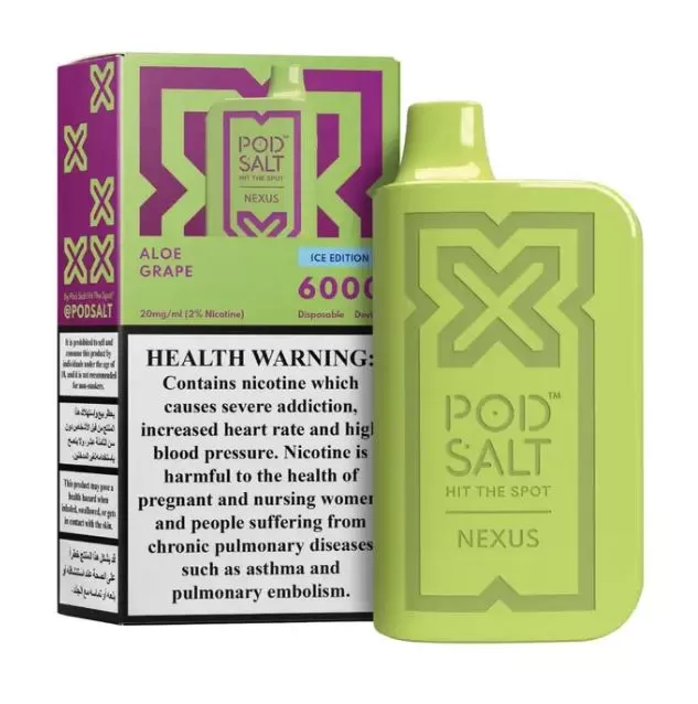 Nexus Ice Edition Disposable Vape (6000 Puffs) - Kiwi Guava Passion / 20 mg - Image 2