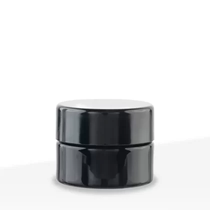 Glass Concentrate Jar | Black UV w/ Caps | 5ml – Black – 300 Count