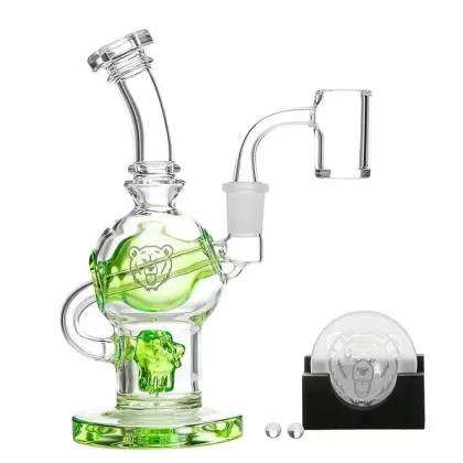 Bear Quartz Sphere Box - Color#Pink>Green>Purple>Black