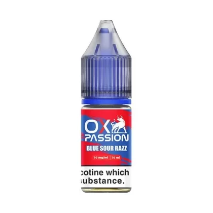 OX PASSION BLUE SOUR RAZZ 10ML NIC SALT E-LIQUID
