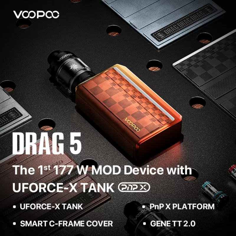 VooPoo DRAG 5 Kit - Thevapersworld - Image 2