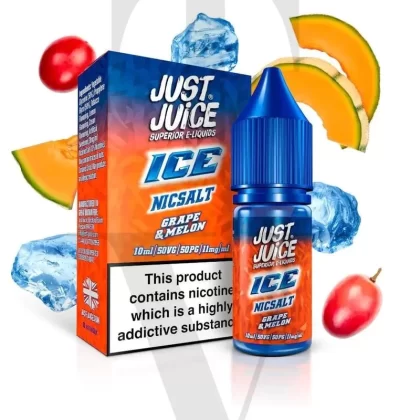 JUST JUICE GRAPE & MELON ICE NIC SALT E-LIQUID