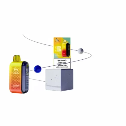 Fumot Tornado 20000 Puffs 20k Vape with Dual Mesh Coil - 1.Blueberry Raspberry Hard Candy, 2.Blue Razz; 2-nicotine, 5-nicotine
