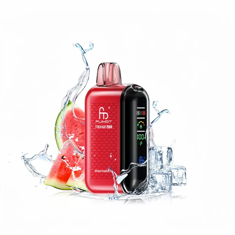 Fumot Tornado 20000 Puffs 20k Vape with Dual Mesh Coil - 1.Blueberry Raspberry Hard Candy, 2.Blue Razz; 2-nicotine, 5-nicotine - Image 2