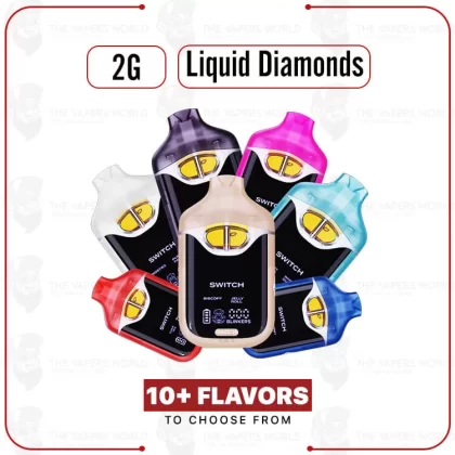BOUTIQ Switch Glow Liquid Diamonds Disposable 2G - Thevapersworld