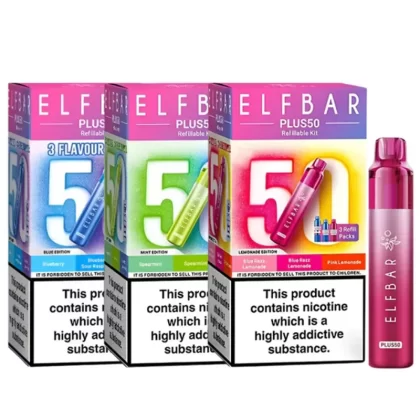Elf Bar Plus 50 Prefilled Pod Vape Kit - Blue Edition