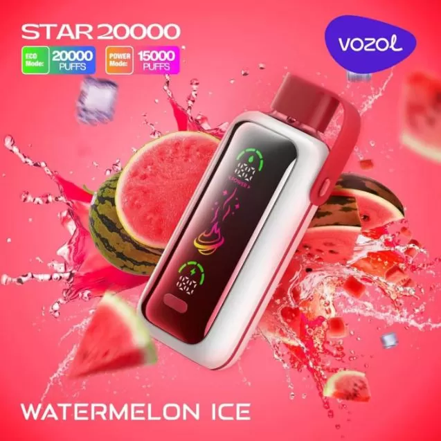 Vozol Star Rechargeable Disposable Vape (20,000 Puffs) - Juicy Peach Ice / 20 mg - Image 2
