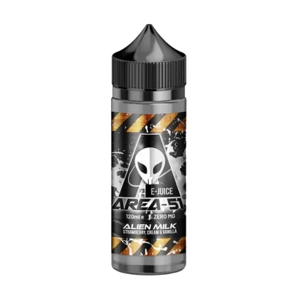 Area 51 Alien Milk 100ml Shortfill E-Liquid - 2 x 18mg Nic Shots