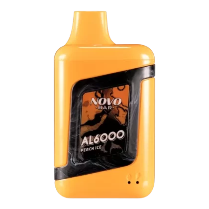 Peach Ice Novo Bar AL6000 - Site#VAP~Nicotine#50mg~Size#Single>10 Pack