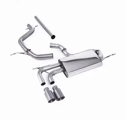 Milltek VW MK5 Golf 2.0 TDI Cat-Back Exhaust (Non-Resonated) – Titanium Tips