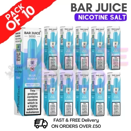 Blue Bubba Bar Juice 5000 Nic Salt | Box of 10 | ONLY £13.99