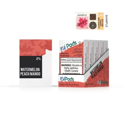 ZPODS – WATERMELON PEACH MANGO - Nicotine Strength#20 MG
