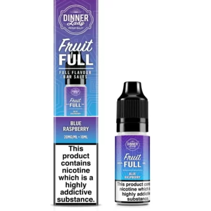 BLUE RASPBERRY BAR SALTS DINNER LADY FRUIT FULL 10ML E-LIQUID
