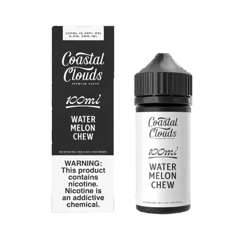 Coastal Clouds Watermelon Chew eJuice - 100mL 6mg, Vape Product