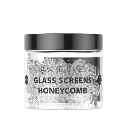 White Rhino Glass Screen Honeycomb (1 Piece) - Vape Store