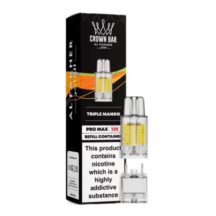 Al Fakher Crown Bar Pro Max 12K Prefilled Pod Triple Mango - Nicotine Strength#20mg (627448) (627448)