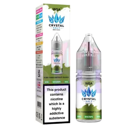 WGA Crystal Kiwi Passionfruit Guava Nic Salt - 10 Pack