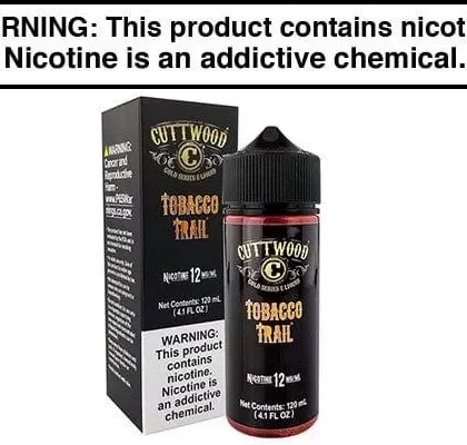 TOBACCO TRAIL BY CUTTWOOD 120ML/60ML - Vapejuice