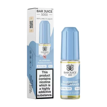BLUEBERRY POMEGRANATE NICOTINE SALT E-LIQUID BY BAR JUICE 5000