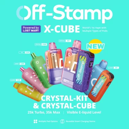 Made in Indonesia | Off-Stamp X-CUBE "Crystal Cube" 35K Disposable KIT – 35,000 Puffs - Miami Mint