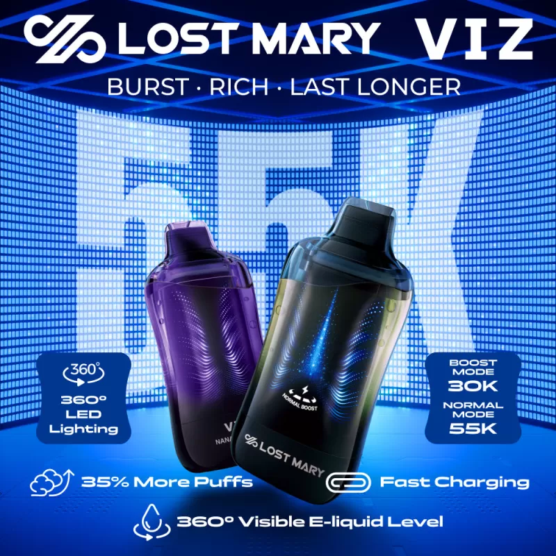 Lost Mary VIZ 55K Puff Disposable Device - 55,000 Puffs - Fcuking Fab