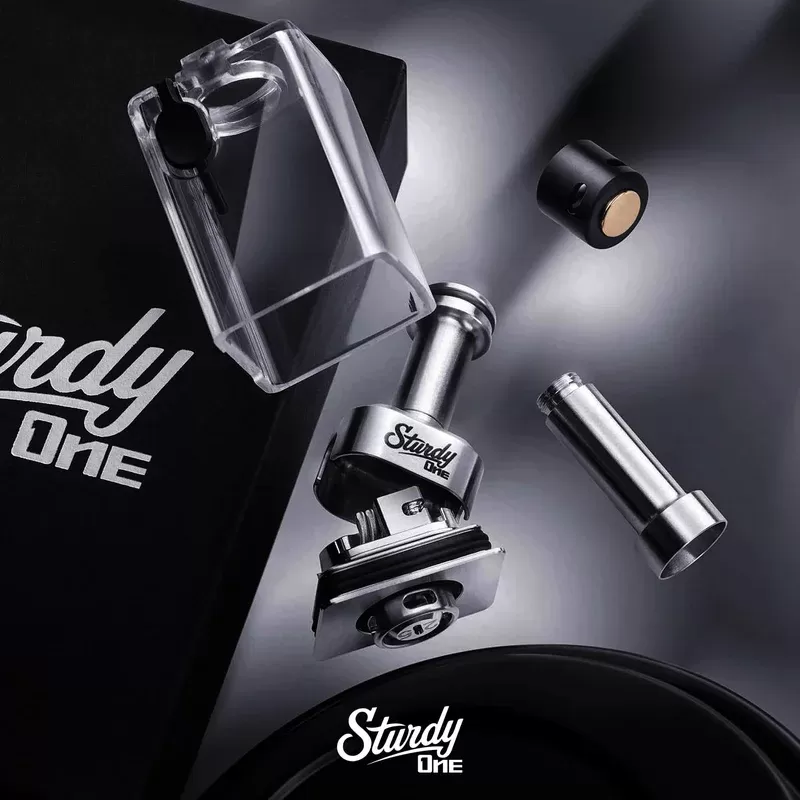 SturdyONE RBA (Dot/Boro Compatible) BATCH 2 - Style#RBA>Frosted Tank>Smoked Tank>Amber Tank>Pin kit>Spares Kit>RUSKY Edition (2D184C)