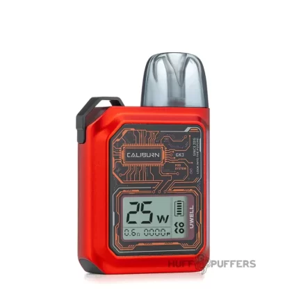 Uwell Caliburn GK3 - Color#Black>Blue>Red>Siver>Crimson (Racing Motorcycle Version)>Graphite (Racing Motorcycle Version)>Gunmetal Gray (Leather Cowboy Version)>Pitch Black (Leather Cowboy Ve