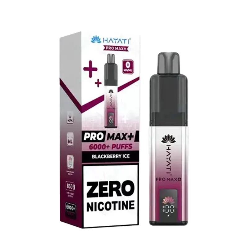 Hayati Pro Max Plus 6000 Zero Nicotine Pod Kit - Blueberry Raspberry - Image 3