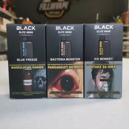 Black Elite 8000 puffs prefilled disposable pod - red cannon (bubblegum)