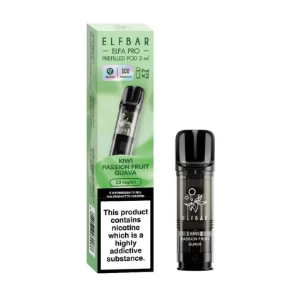 Elf Bar ELFA Pro Kiwi Passion Fruit Guava Pods (2 Pack) - Strength#20mg (7C2802)
