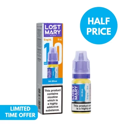 10mg (1%) Lost Mary 10ml Nic Salt E-liquid - Vape Product; 50VG/50PG