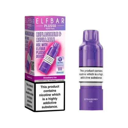 Strawberry Ice ElfBar Plus 50 Refill Pack - Ecigwizard