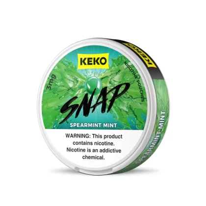 KEKO "SNAP" - Spearmint Mint - Nicotine Pouch (15 Count) - 5-Pack / 6MG