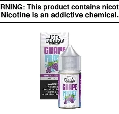 GRAPE FROST BY MR. FREEZE SALTS 30ML - Vapejuice