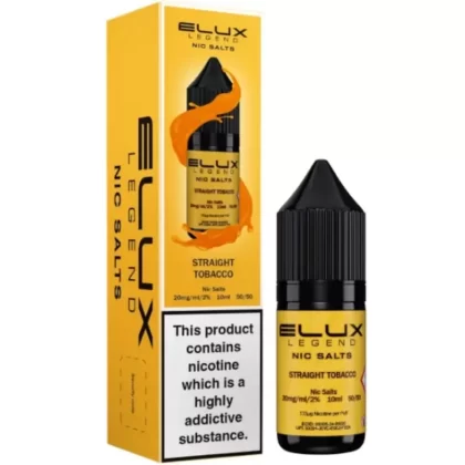Straight Tobacco Nic Salt E-Liquid Legend Series by ELUX (10ml) - 10mg