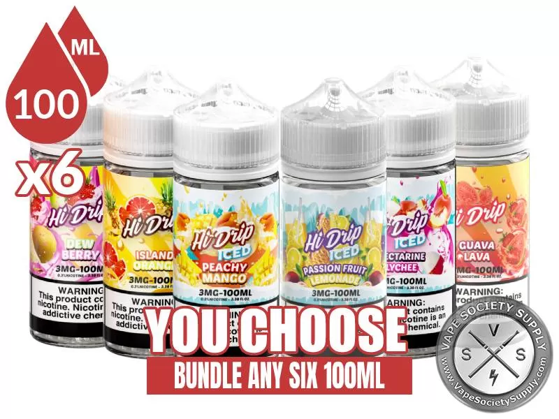 Hi Drip Bundle 6x100ml (600ml)