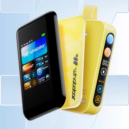 whatabar TIK TAG 50K Puff Disposable Device - 50000 Puffs - w/o Smart Screen (Cover Plate Only) / Peach Pink Lemonade - Image 3
