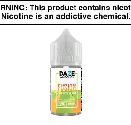 YELLOW GREEN RED MANGO BY 7 DAZE FUSION SALT 15ML/30ML - Vapejuice