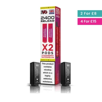 Strawberry Watermelon – IVG 2400 Reload 2-in-1 Prefilled PODS