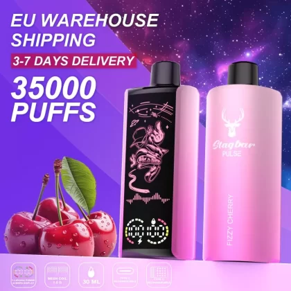 STAG BAR Pulse 35000 – 35K Puffs Full LED Display 2% 5% Nicotine Disposable Vape - Flamevape